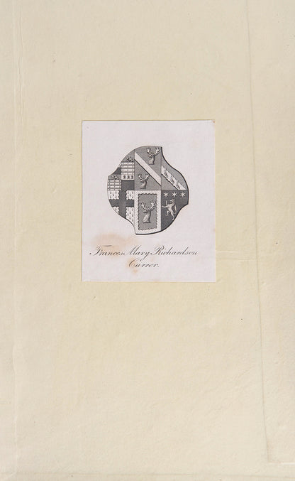 The Currer copy of Narrative of a Voyage of Observation among the colonies of Western Africa by James Edward Alexander, owned by Frances Mary Richardson Currer, one of the eminent female book collectors of the nineteenth century.