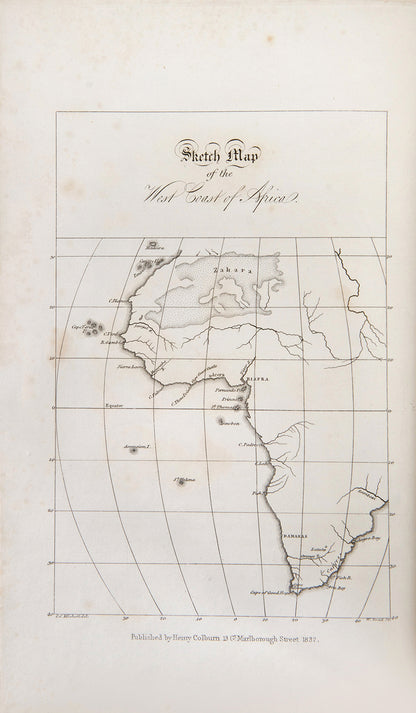 The Currer copy of Narrative of a Voyage of Observation among the colonies of Western Africa by James Edward Alexander, owned by Frances Mary Richardson Currer, one of the eminent female book collectors of the nineteenth century.