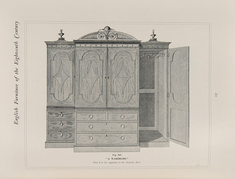 A very good set of Engllish furniture of the eighteenth century, by Herbert Cesckinsky, in three volumes, with several illustrations