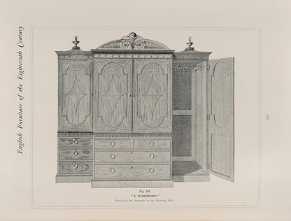A very good set of Engllish furniture of the eighteenth century, by Herbert Cesckinsky, in three volumes, with several illustrations