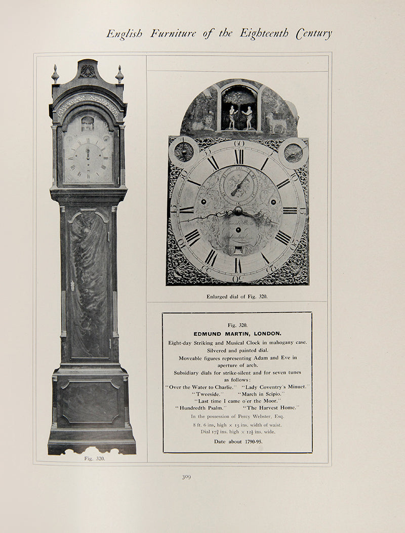 A very good set of Engllish furniture of the eighteenth century, by Herbert Cesckinsky, in three volumes, with several illustrations