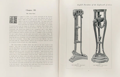 A very good set of Engllish furniture of the eighteenth century, by Herbert Cesckinsky, in three volumes, with several illustrations