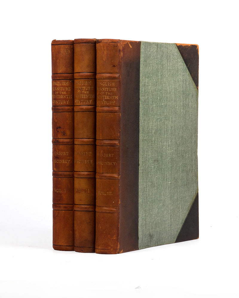 A very good set of Engllish furniture of the eighteenth century, by Herbert Cesckinsky, in three volumes, with several illustrations