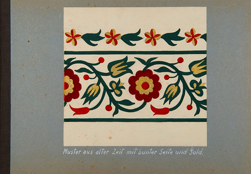 A unique and important album of 60 original watercolours of Petrykivka and embroidery designs from the 1920s.