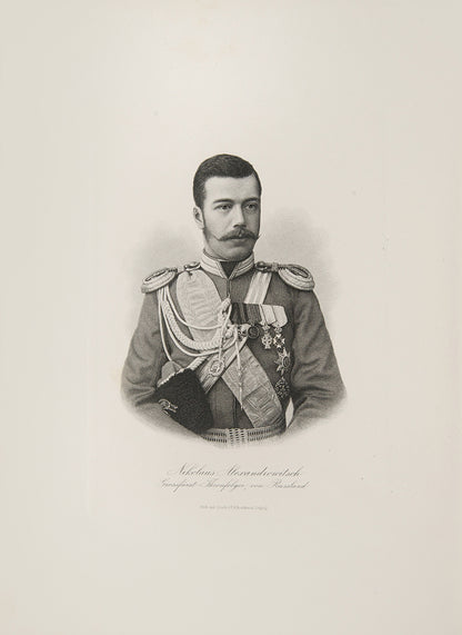 Exceptionally fresh copy of the first edition of this handsome large format work recording the tour of the future Tsar Nicholas II.