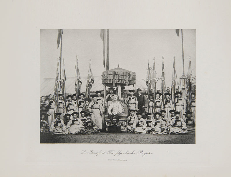 Exceptionally fresh copy of the first edition of this handsome large format work recording the tour of the future Tsar Nicholas II.
