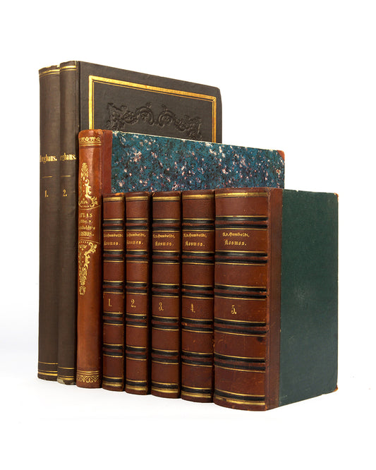 First edition of Humboldt's Kosmos and Berghaus's accompanying Physikalischer Atlas, 'one of the last really comprehensive physical surveys ever to be attempted'.