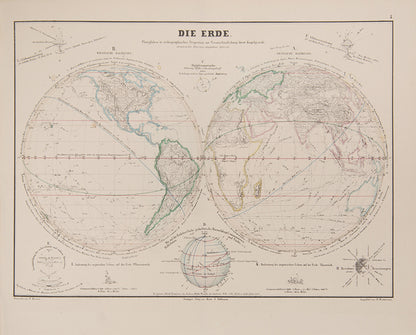 First edition of Humboldt's Kosmos and Berghaus's accompanying Physikalischer Atlas, 'one of the last really comprehensive physical surveys ever to be attempted'.