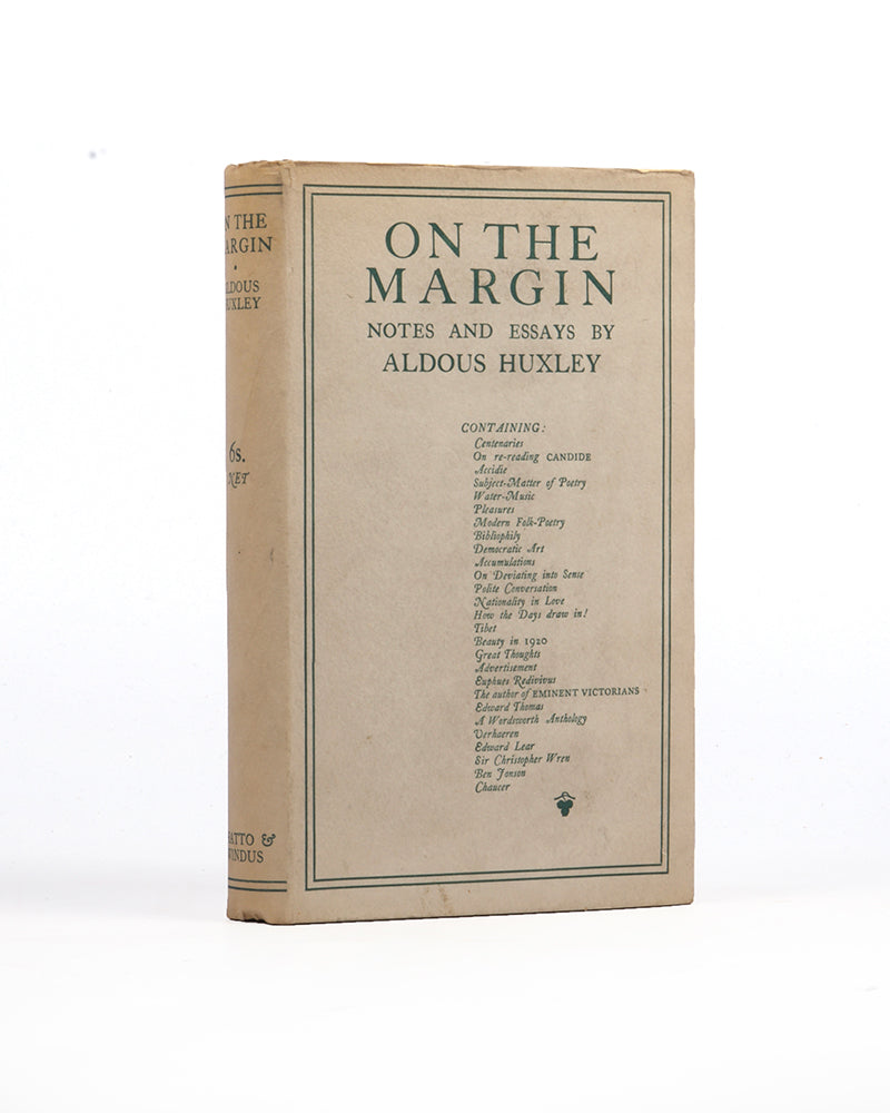 First edition of On the Margin by Aldous Huxley.