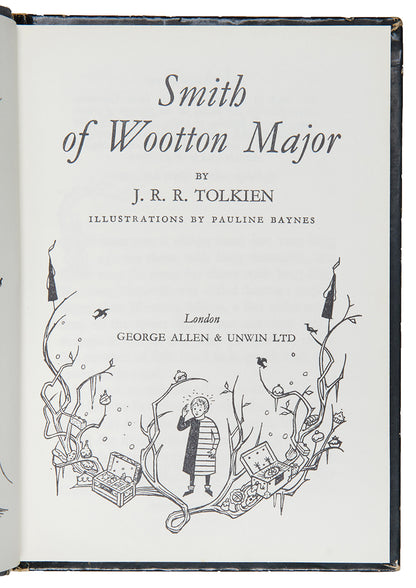 The first edition of J.R.R. Tolkien's story about a cook and a cake, Smith of Wootton Major