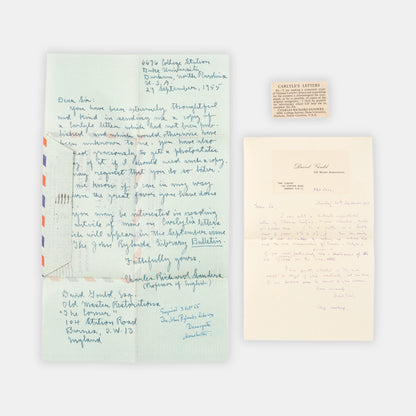 An excellent copy of Thomas Carlyle's essay on Chartism, with a tipped-in autograph letter and engraved protrait signed by him