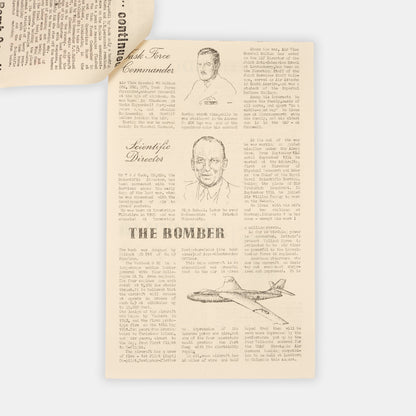A rare souvenir newsletter titled Bomb Gone, celebrating the supposed detonation of Britain's first hydrogen bomb as part of Operation Grapple in 1957.