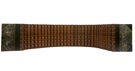 Handsome example of the Authentic Edition, complete works in 30 volumes, printed from the edition corrected by Charles Dickens in 1867 and 1888, illustrated by Cruikshank