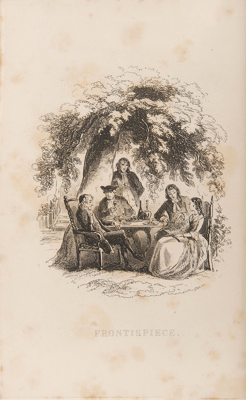 Handsome example of the Authentic Edition, complete works in 30 volumes, printed from the edition corrected by Charles Dickens in 1867 and 1888, illustrated by Cruikshank