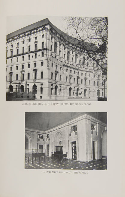 First edition of The architecture of Edward Lutyens, including a biography, replete with illustrations and photographs in b&w, in 4 volumes