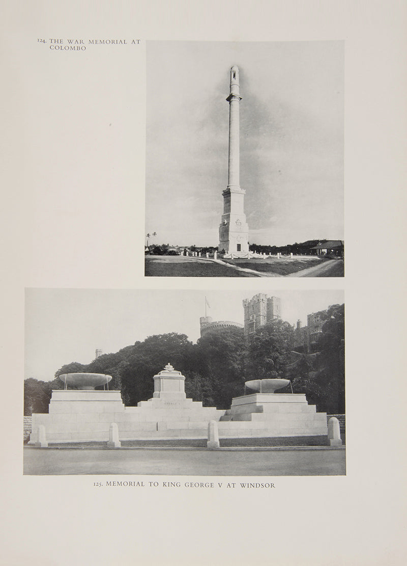 First edition of The architecture of Edward Lutyens, including a biography, replete with illustrations and photographs in b&w, in 4 volumes