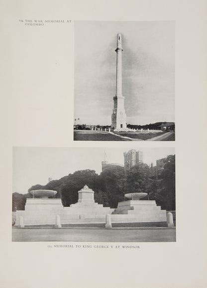 First edition of The architecture of Edward Lutyens, including a biography, replete with illustrations and photographs in b&w, in 4 volumes