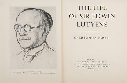 First edition of The architecture of Edward Lutyens, including a biography, replete with illustrations and photographs in b&w, in 4 volumes
