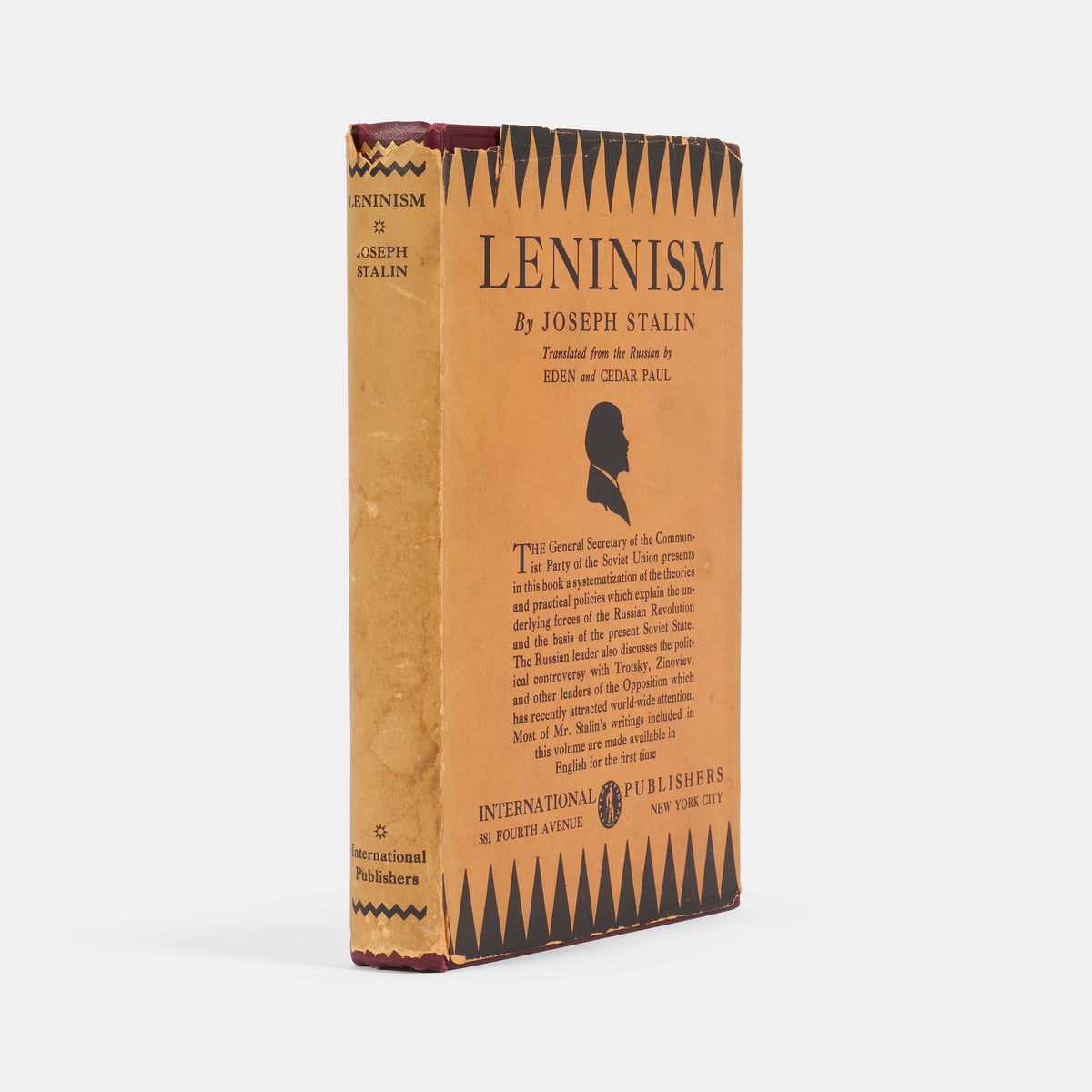 The first US edition of the first English language collection of Joseph Stalin's lectures and articles on Leninism