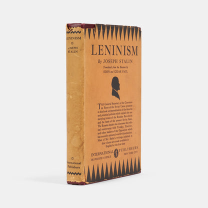 The first US edition of the first English language collection of Joseph Stalin's lectures and articles on Leninism