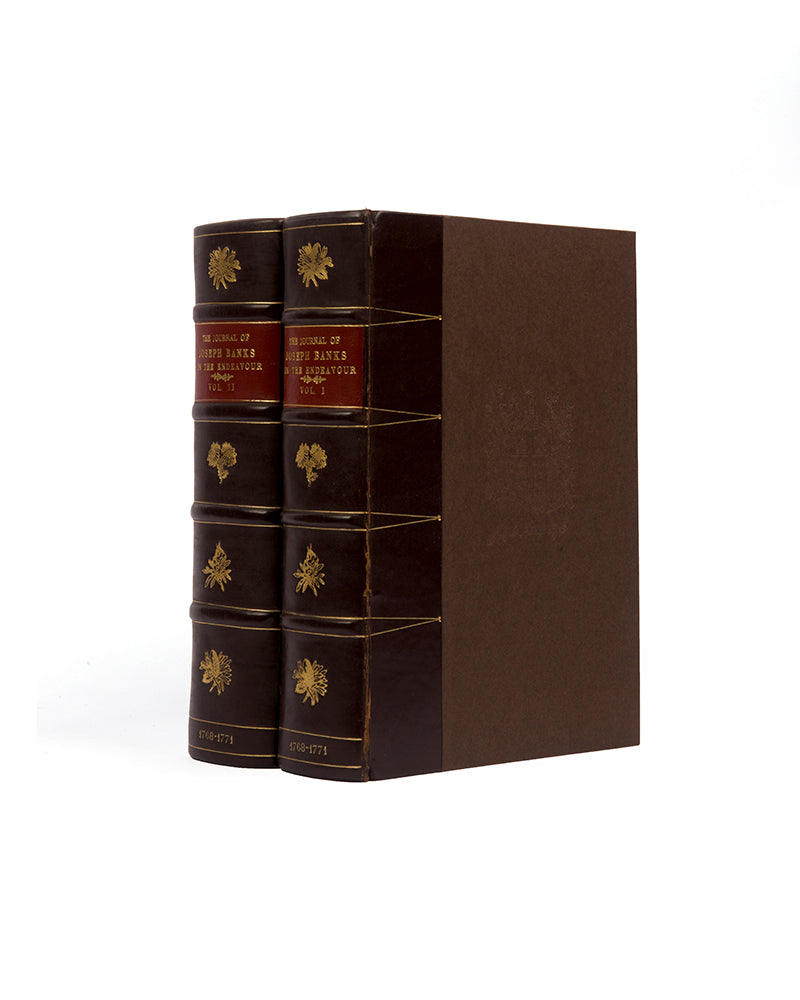 Anniversary edition, signed by Prince Philip, of the facsimile of The Journal of Joseph Banks in the Endeavour, supplemented with plates and illustrations.