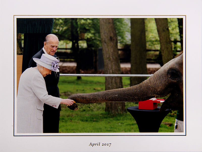 Showing the Her Majesty Queen Elizabeth with his Royal Highness the Duke of Edinburgh..... 