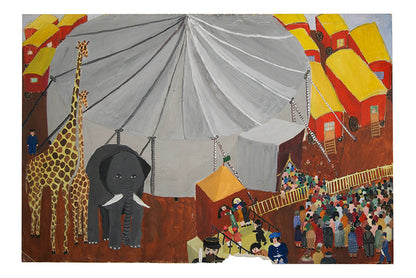 A multiple, miniature picture of France, painted by her children.