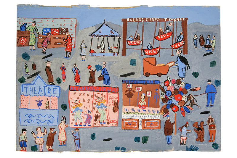 A multiple, miniature picture of France, painted by her children.