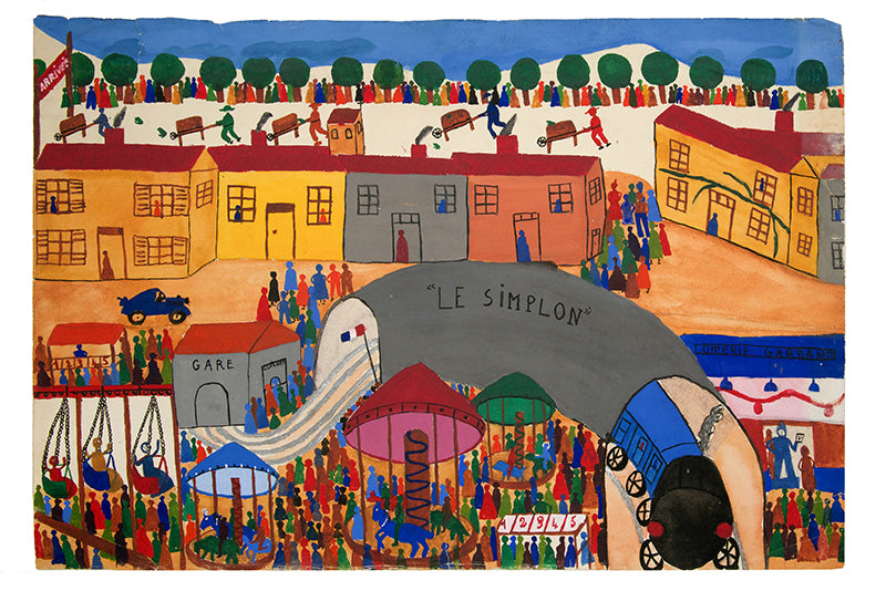 A multiple, miniature picture of France, painted by her children.