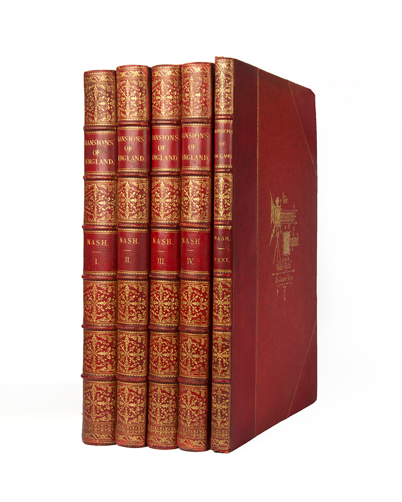 The first and best edition of Joseph Nashs monumental illustrated history of The Mansions of England, with 106 fine hand-coloured litographic plates