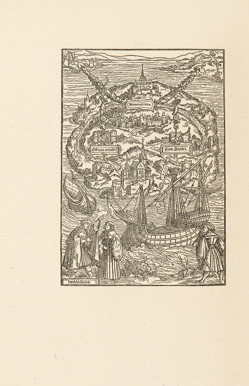 A limited edition copy of Sir Thomas More's Utopia, prepared and signed by celebrated designer Bruce Rogers and with an introduction by H.G. Wells.