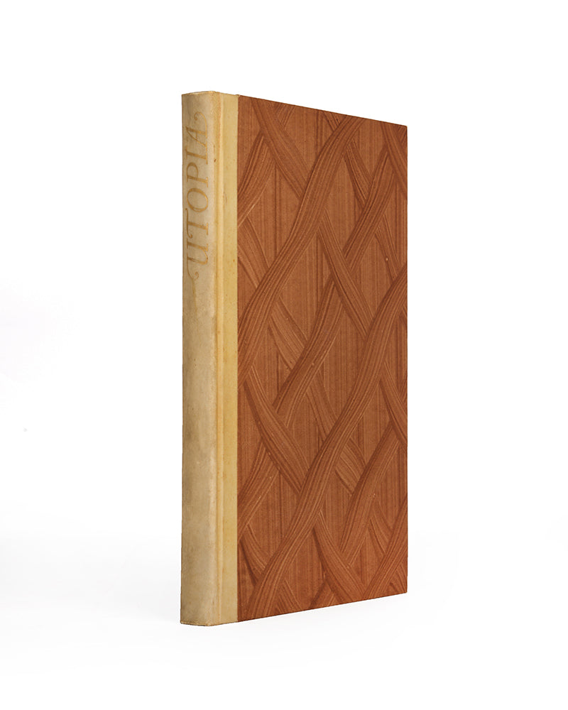 A limited edition copy of Sir Thomas More's Utopia, prepared and signed by celebrated designer Bruce Rogers and with an introduction by H.G. Wells.