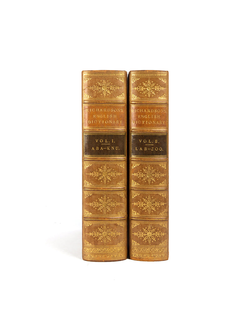 First published between 1835 and 1837, Charles Richardson's etymological A New Dictionary of the English Language built on the foundations laid by Samuel Johnson a century prior.