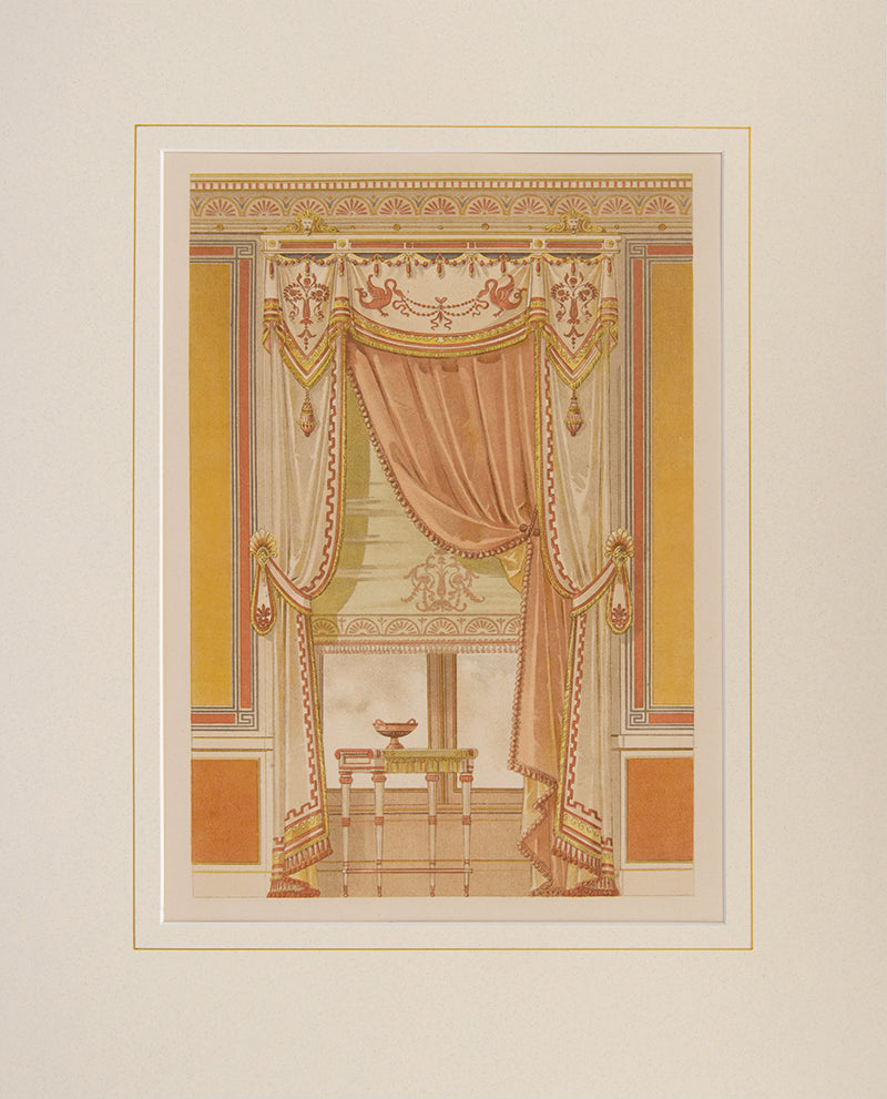 Neo-Grec style drapes with matching interior. Pl.no. 2.