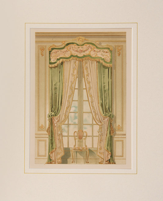 Louis XV style drapes with matching interior. Pl.no. 15.