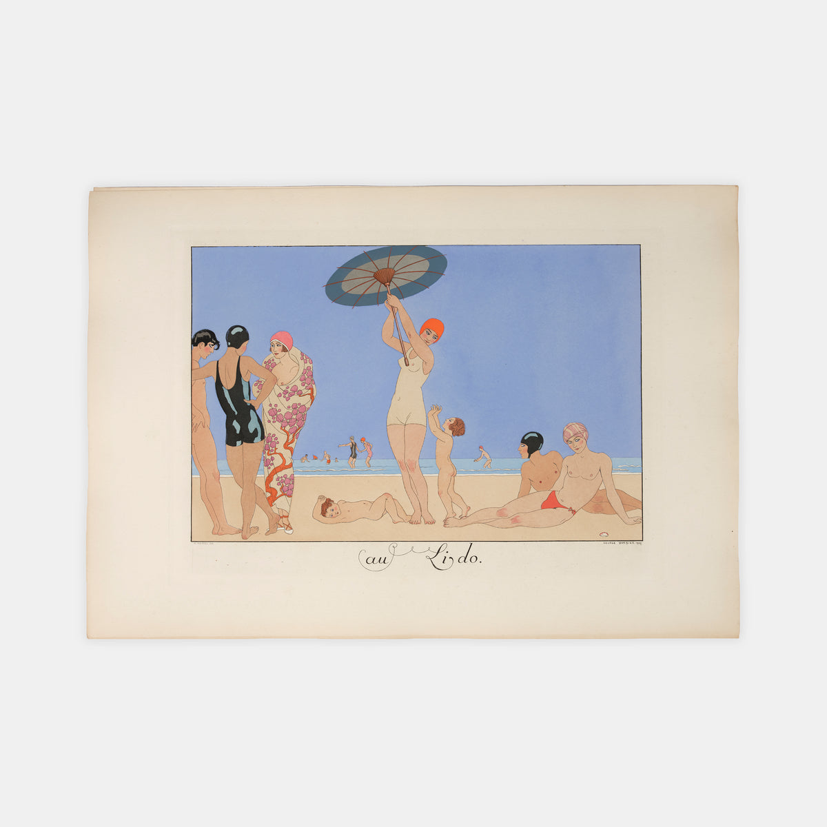 A complete example of Le Bonheur du Jor by George Barbier with hand-coloured pochoir plates