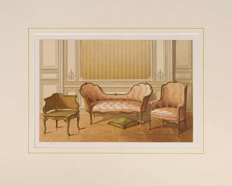 Couch and Chairs in the Louis XV style.
