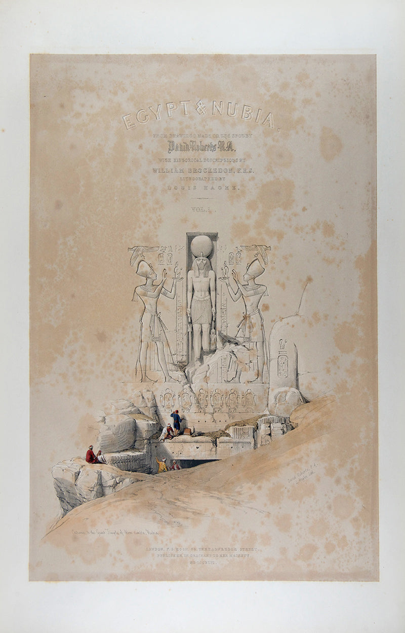 The preferred deluxe format of David Roberts's Egypt & Nubia, one of the most important and elaborate ventures of nineteenth-century publishing.