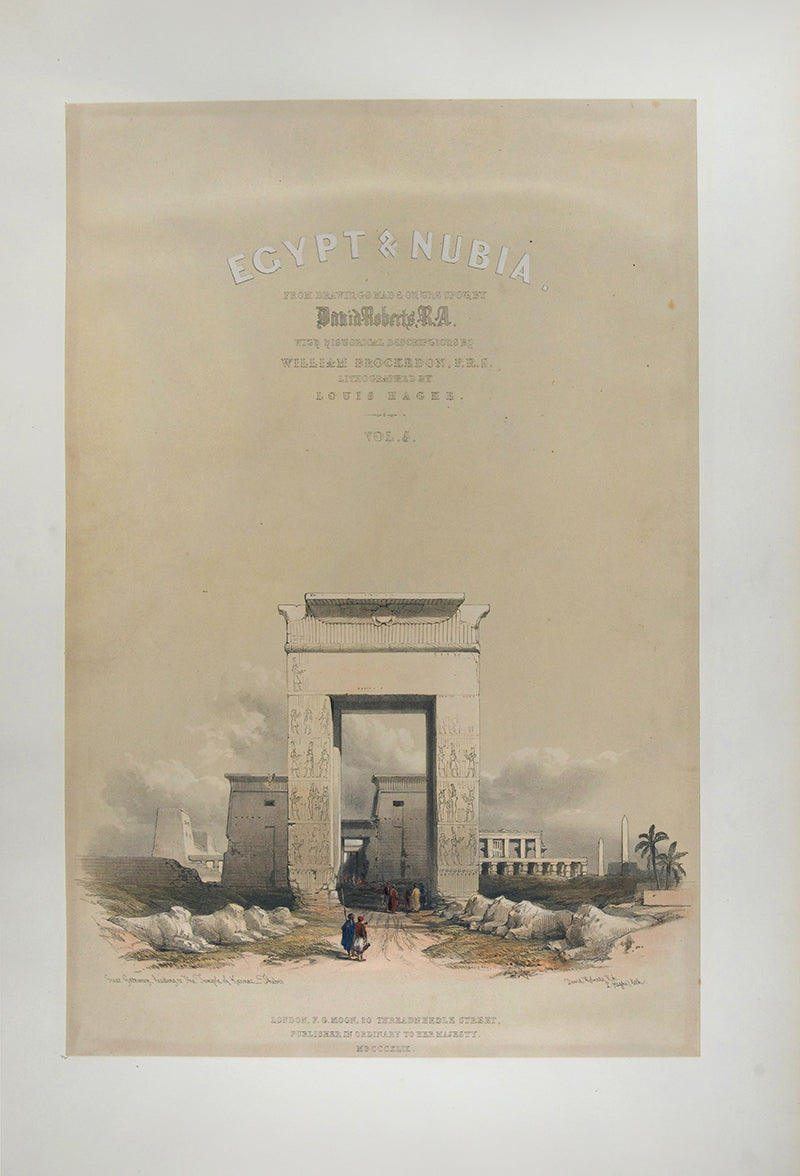 The preferred deluxe format of David Roberts's Egypt & Nubia, one of the most important and elaborate ventures of nineteenth-century publishing.