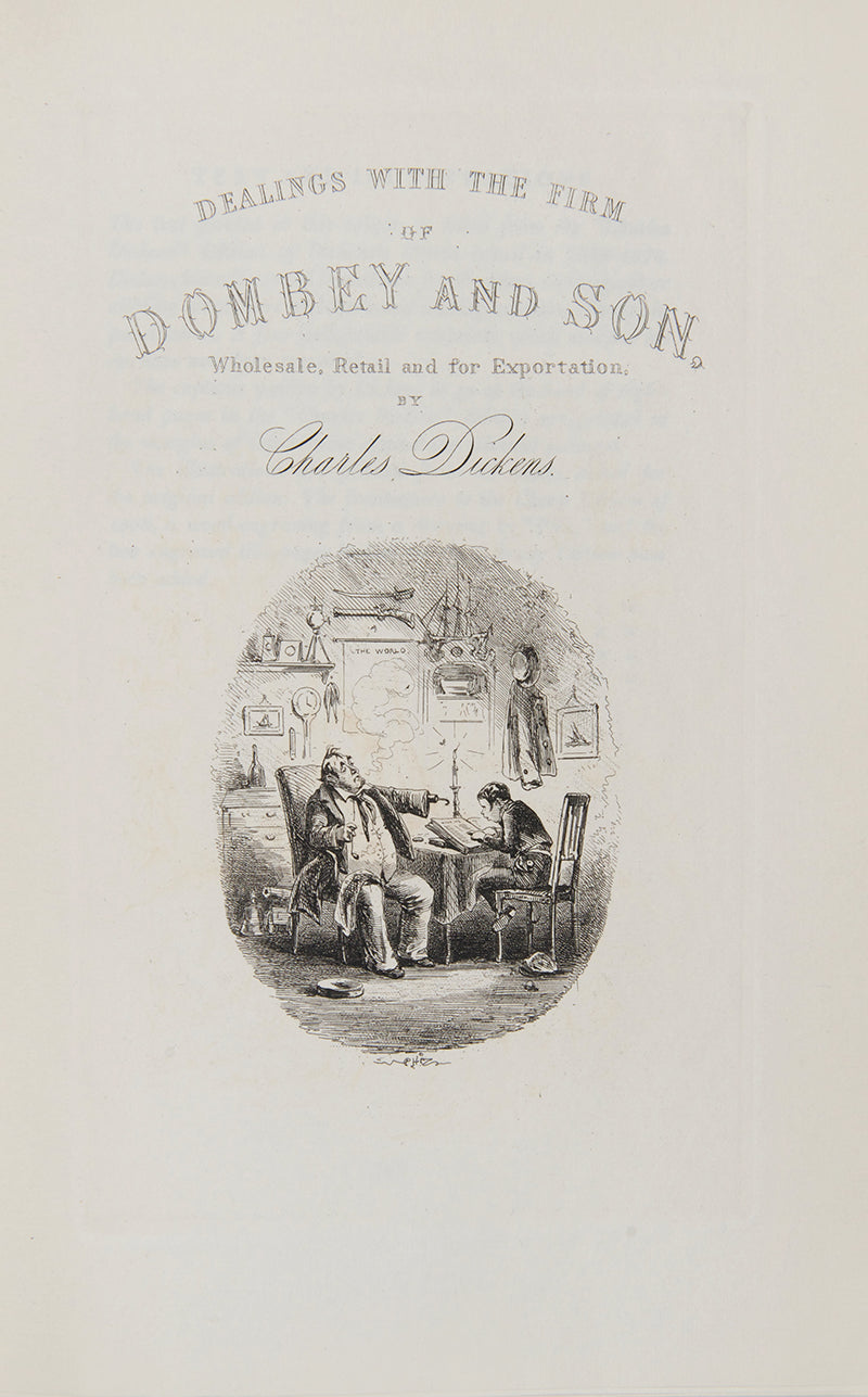 The Nonesuch edition of the complete works by Charles Dickens with the original steel plate 'Fagin in the condemned Cell' from Oliver Twist, limited edition, 1937