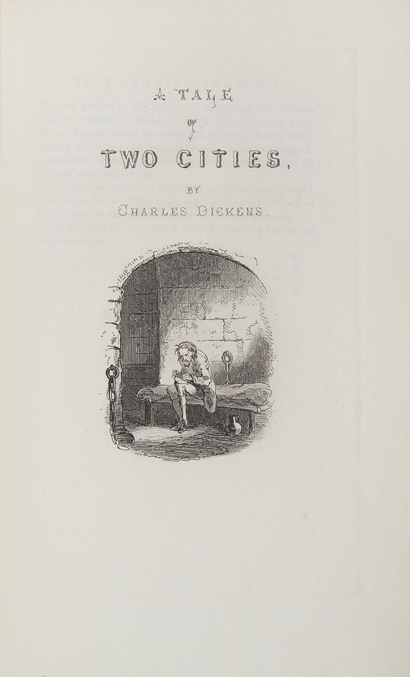 The Nonesuch edition of the complete works by Charles Dickens with the original steel plate 'Fagin in the condemned Cell' from Oliver Twist, limited edition, 1937