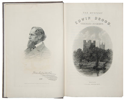 The Nonesuch edition of the complete works by Charles Dickens with the original steel plate 'Fagin in the condemned Cell' from Oliver Twist, limited edition, 1937
