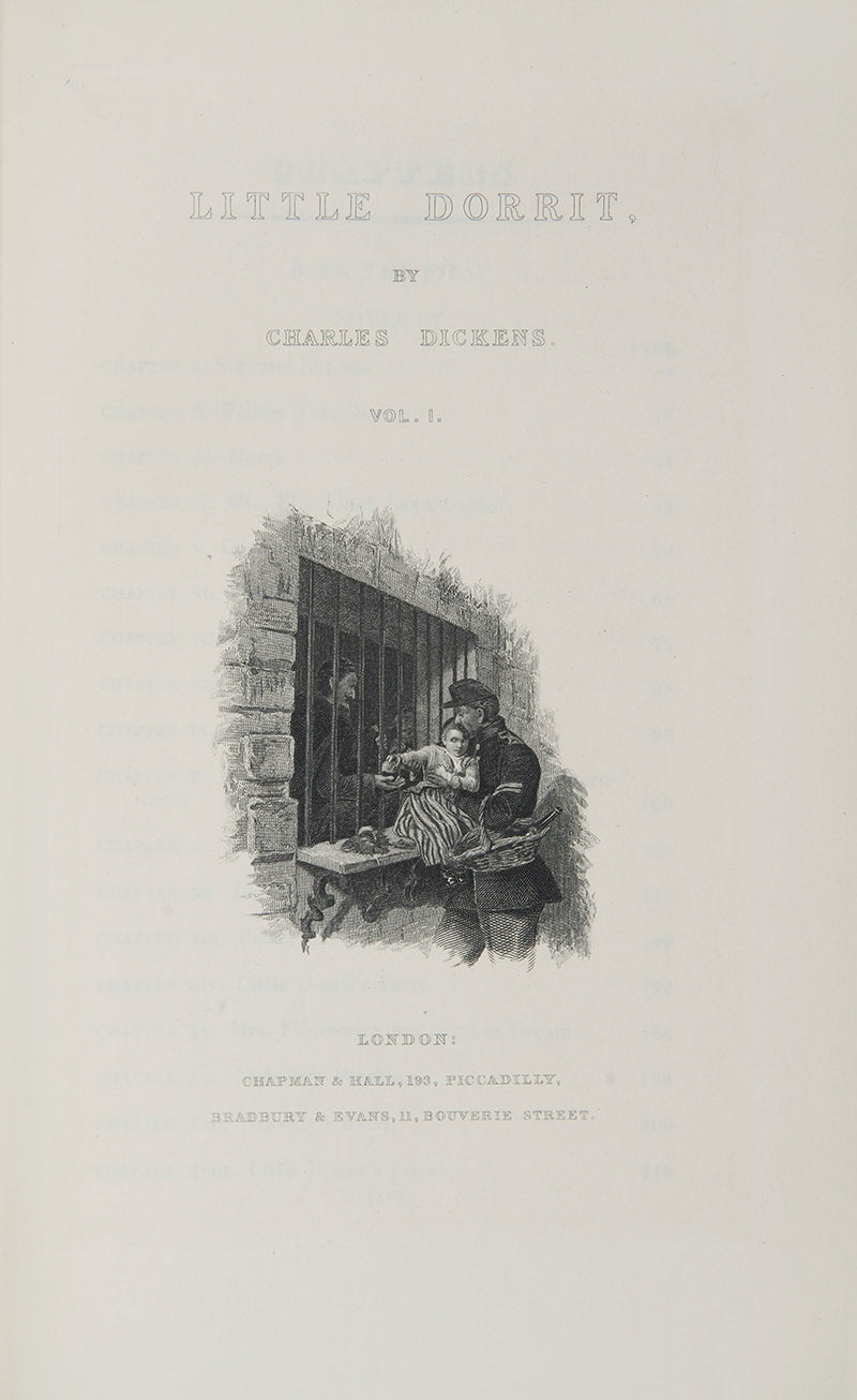 The Nonesuch edition of the complete works by Charles Dickens with the original steel plate 'Fagin in the condemned Cell' from Oliver Twist, limited edition, 1937