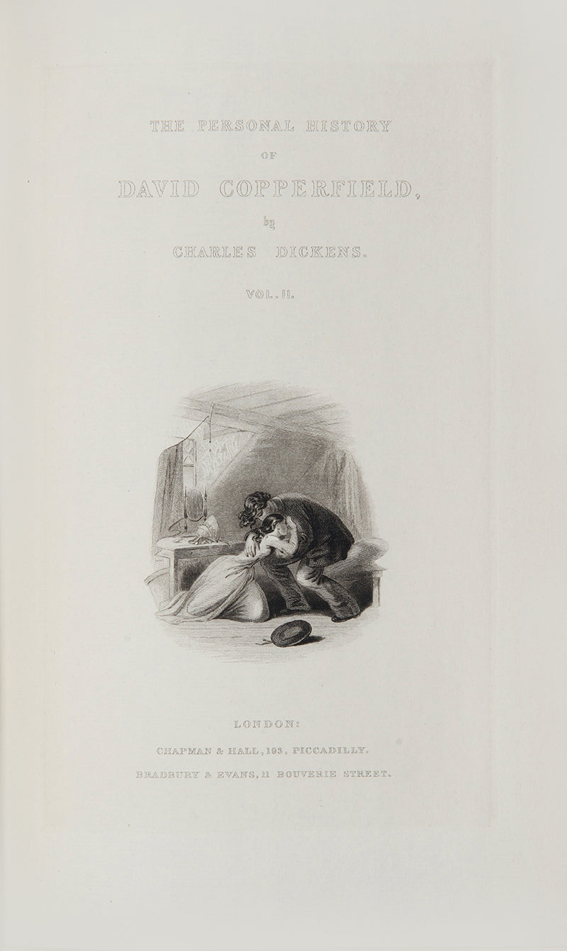 The Nonesuch edition of the complete works by Charles Dickens with the original steel plate 'Fagin in the condemned Cell' from Oliver Twist, limited edition, 1937