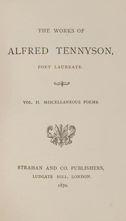 The Works of Alfred Tennyson,