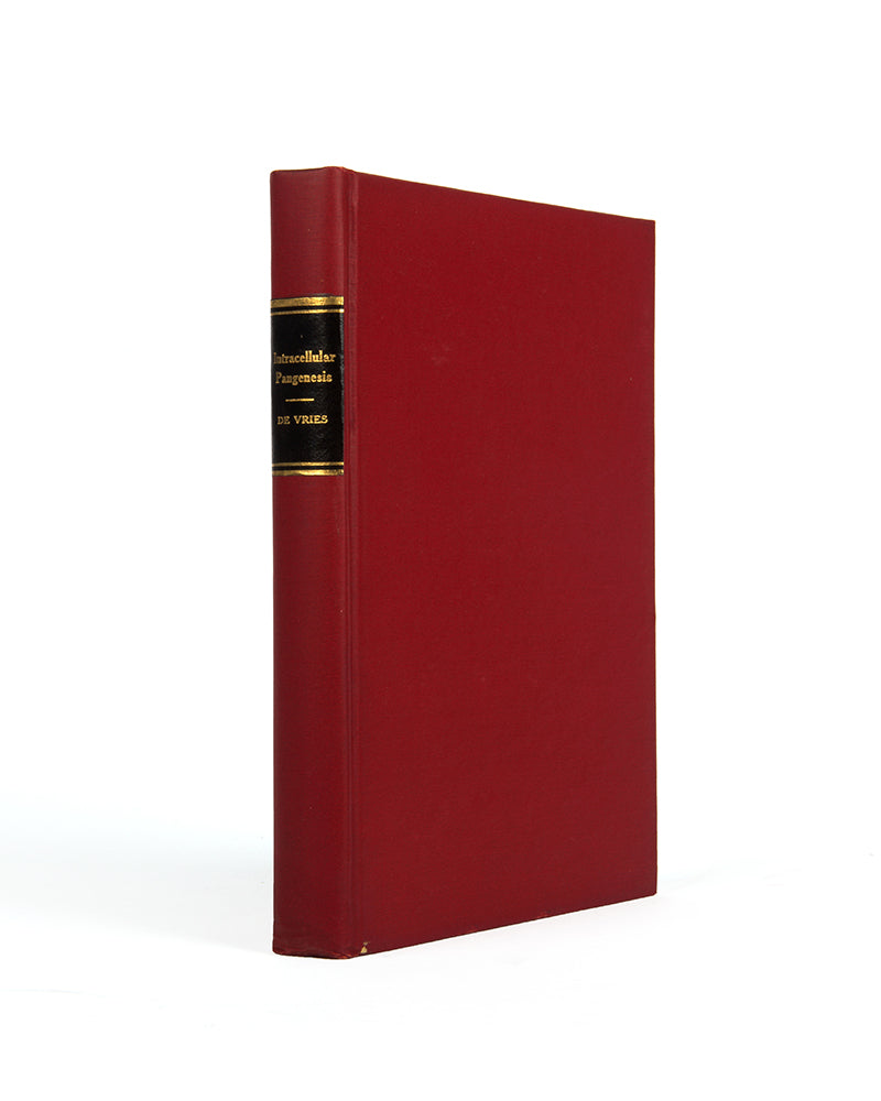 First English language edition of one of the most important books in the history of genetics, Intracellular Pangenesis by Hugo de Vries. Ernst Mayr's copy, in the rare dust jacket.