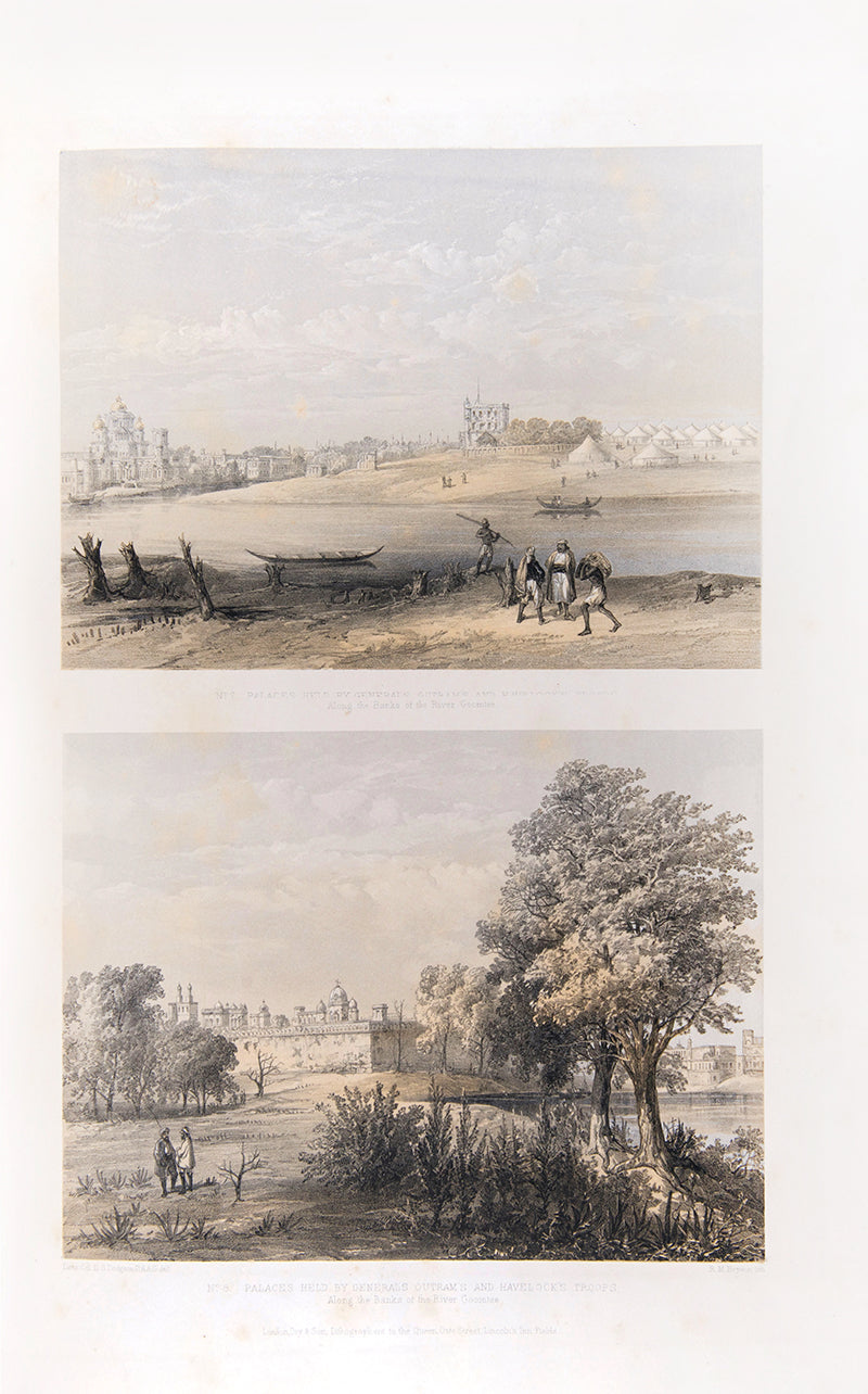 First edition of General Views and Special Points of Interest of the City of Lucknow by David Scott Dodgson, a rare work depicting Lucknow during the siege of 1857.