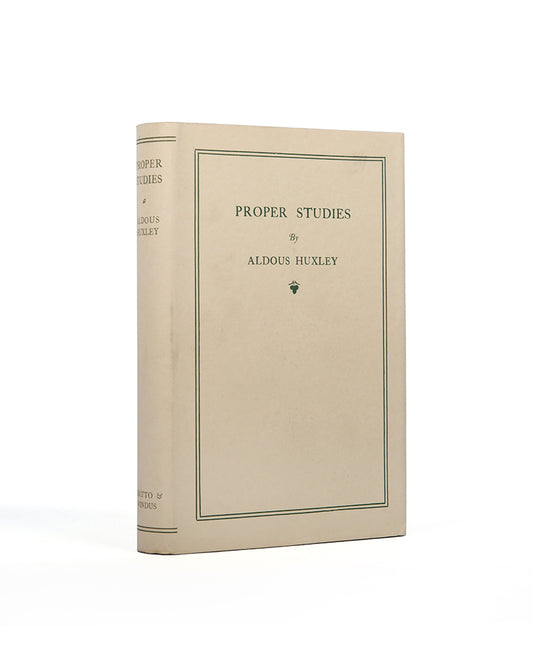 First trade edition of Proper Studies by Aldous Huxley.