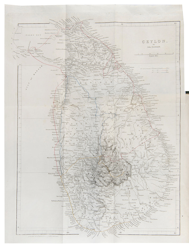 First edition of Ceylon by James Emerson Tennent, a scarce classic survey of Ceylon in the mid-nineteenth-century.