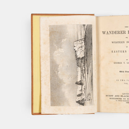 First edition of The Wanderer in Arabia by George Lowth, a scarce travel work recounting journeys through Egypt, the Sinai, Holy Land, and Syria.
